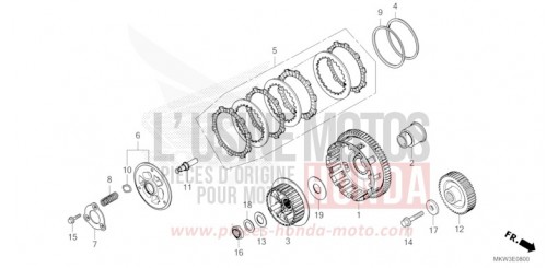 CLUTCH (NC750XA) NC750XAP de 2023